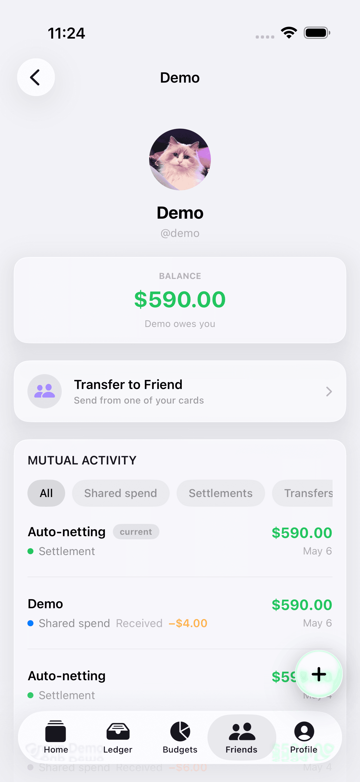 SlipSync friend balance details preview