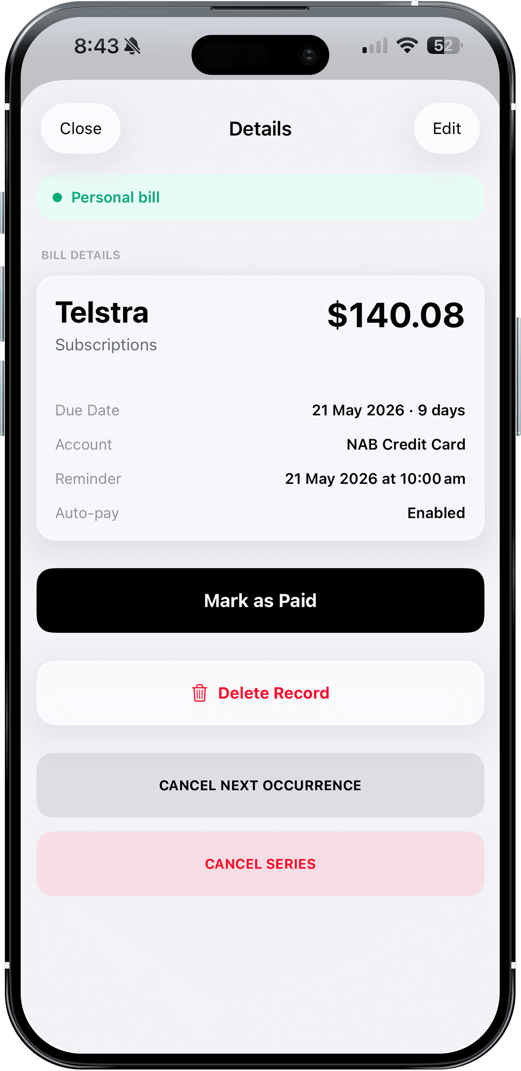 Auto-Pay Tracking & Status