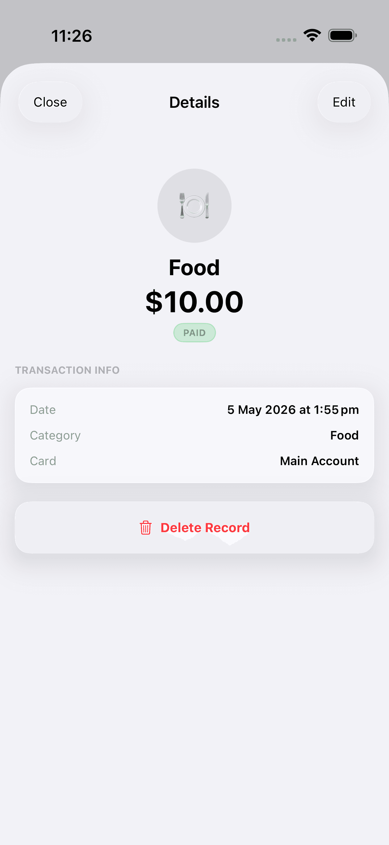 SlipSync transaction details preview